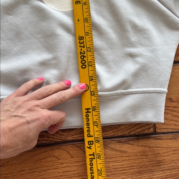 NIKE Sweatshirt Womens Size XS Blue Dri Fit Cropped Sleeve Y2K 90s White Swoosh - Picture 12 of 12